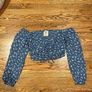 Off the shoulder crop top size small